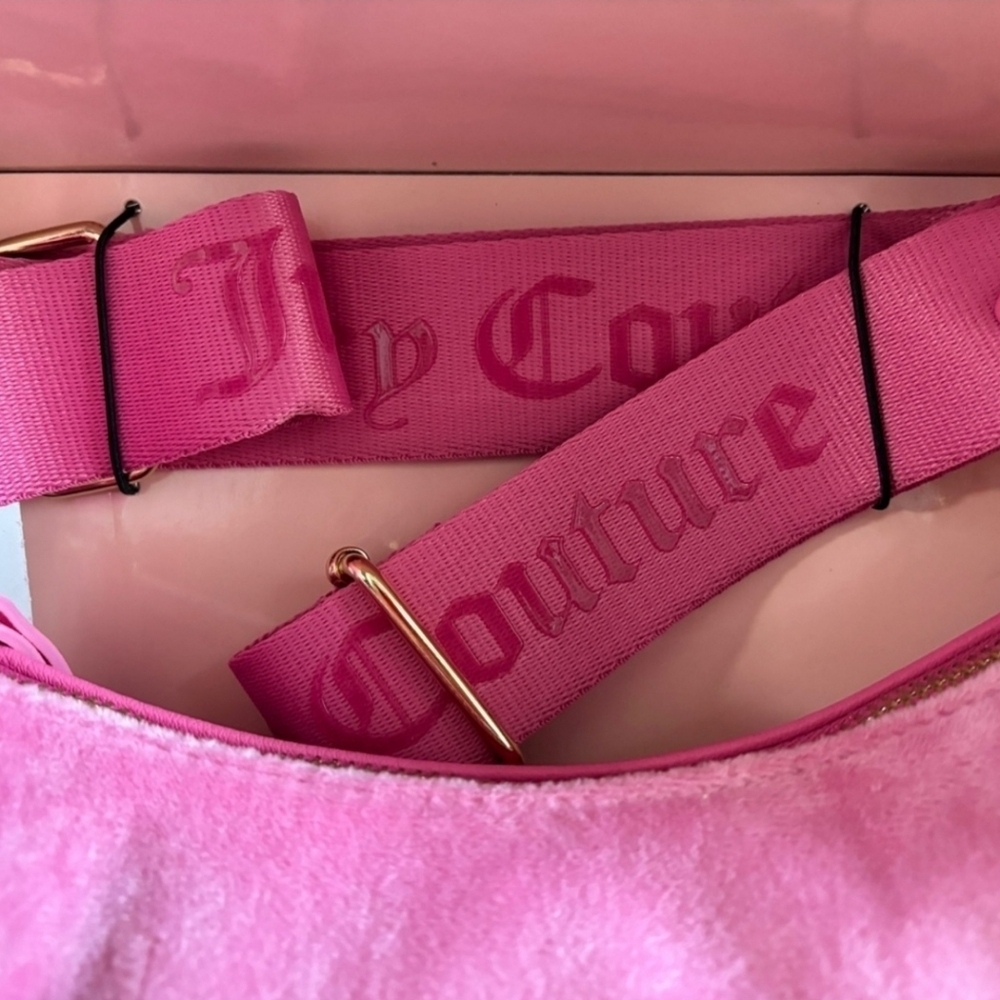 💕▪️Juicy Couture▪️ Shoulder Bag 2 Piece Set Juicy Pink Christmas Gift Set - Picture 4 of 13